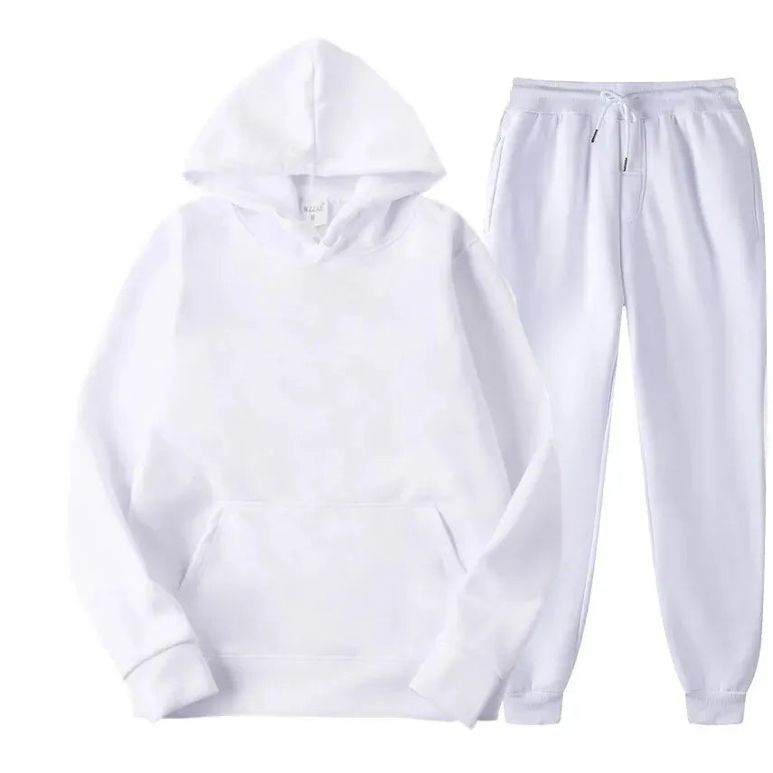 Men's Two-Piece Hoodie and Drawstring Jogger Set