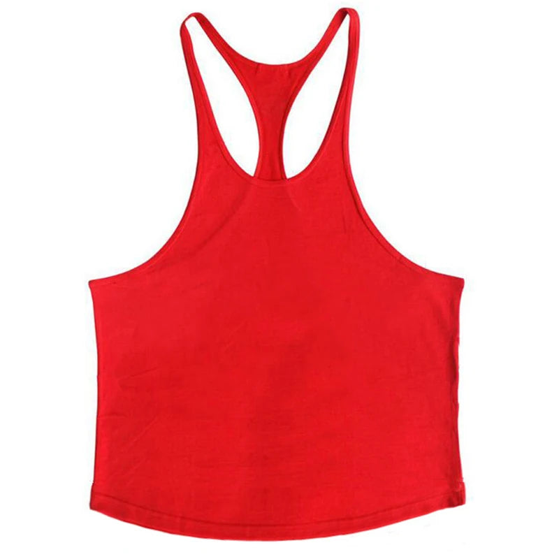 Men's Sleeveless Muscle Tank Top - Cotton Gym Vest