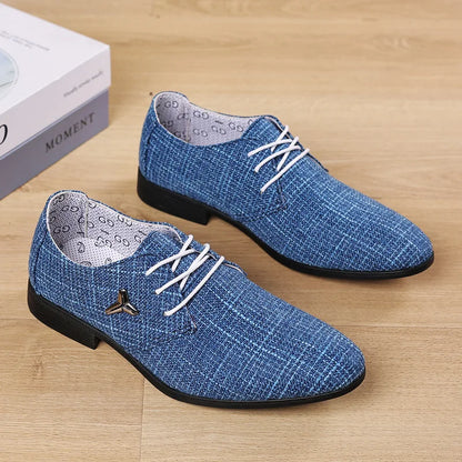 Men's Casual Lace-Up Canvas Shoes-Various Colors