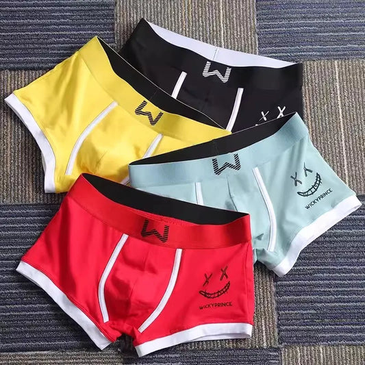 3-Pack Men's Cotton Boxer Shorts - Various Colors