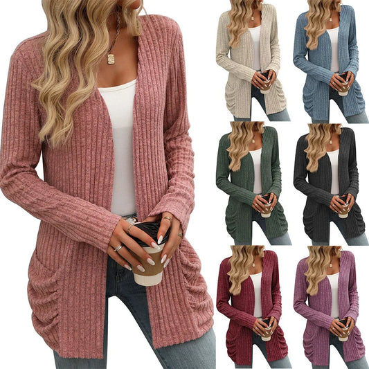 Women's Mid-Length Cardigan - Various Colors