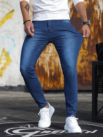 Men's Slim Fit Stretch Denim Jeans - Various Colors