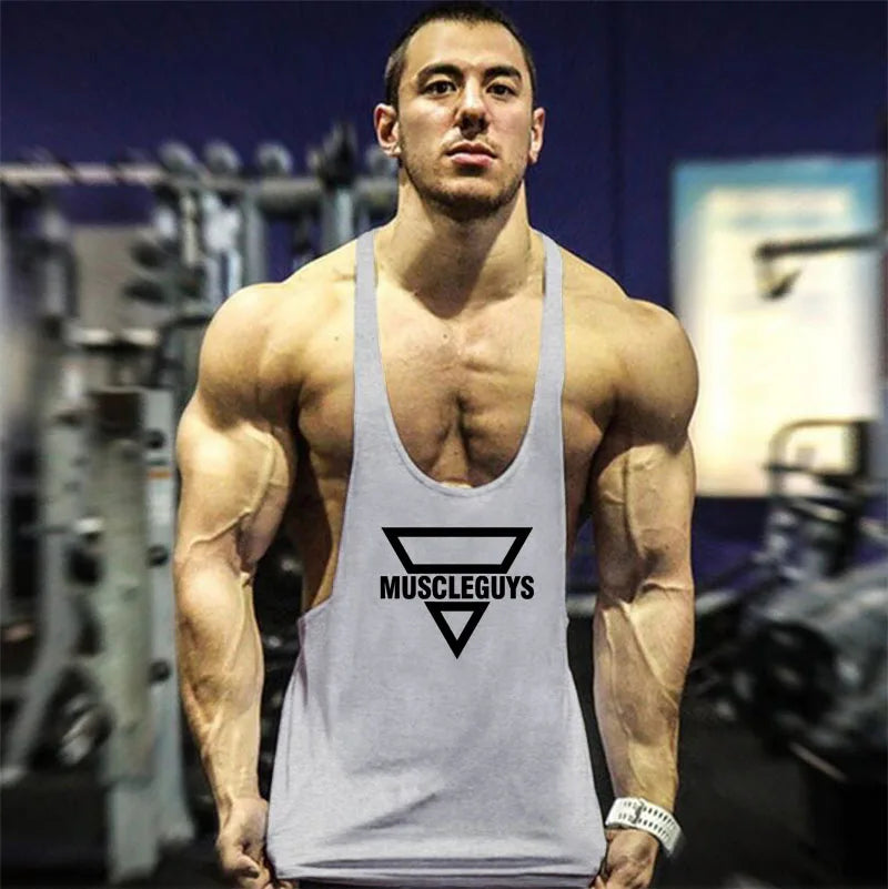 Men's Slim Fit Stringer Tank Top - Various Colors