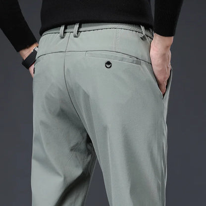 Men's High-Quality Elastic Breathable Trousers - Various Colors