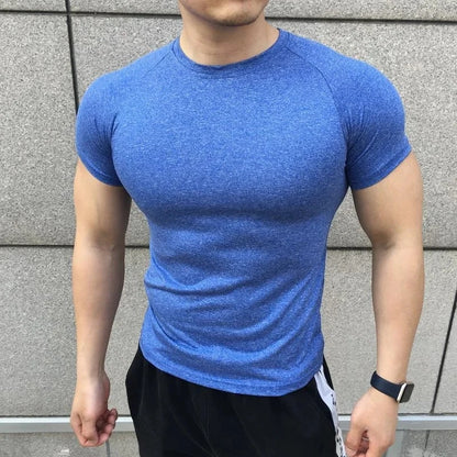 Men's High-Quality Short Sleeve Compression T-Shirt - Various Colors