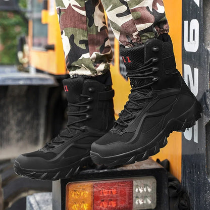 Lightweight Waterproof Tactical Boots for Men - Durable Non-Slip Outdoor Field Shoes