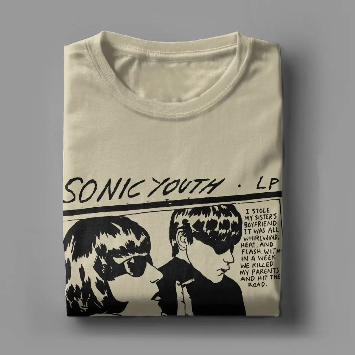 Couples Sonic Youth T-Shirts for Men | Pure Cotton Short Sleeve Band Tee