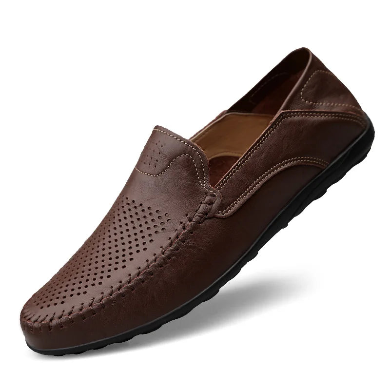 Men's Classic Slip-On Genuine Leather Shoes