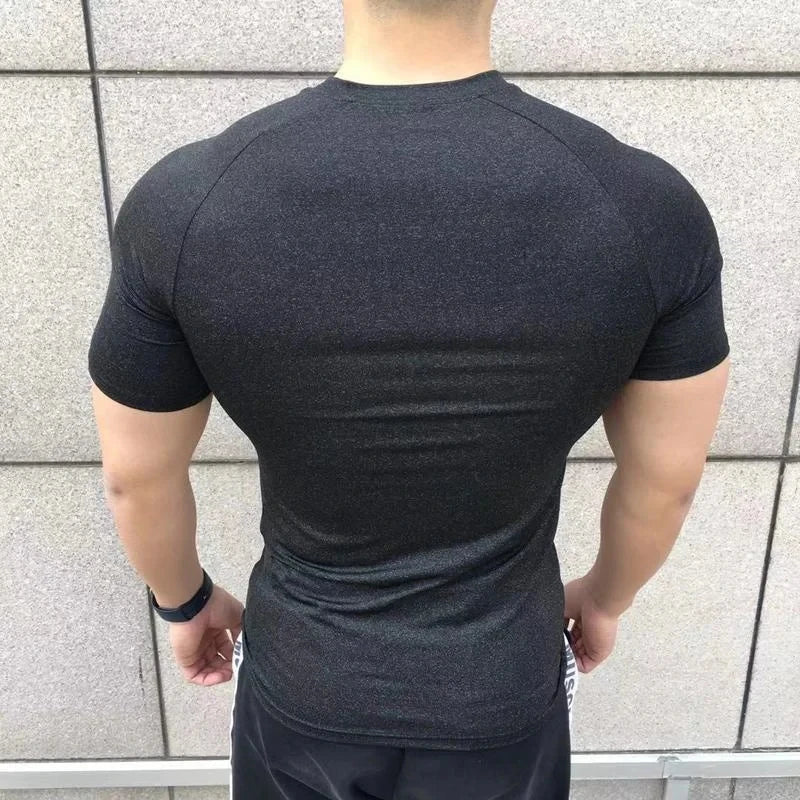 Men's High-Quality Short Sleeve Compression T-Shirt - Various Colors