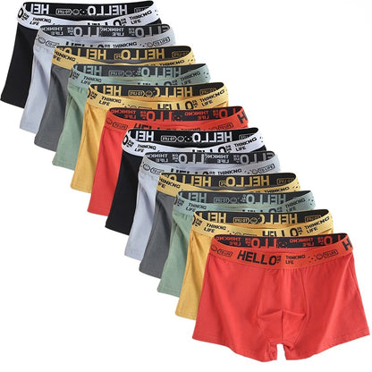 6-Pack Men's Cotton Boxer Shorts – Breathable and Comfortable Underwear