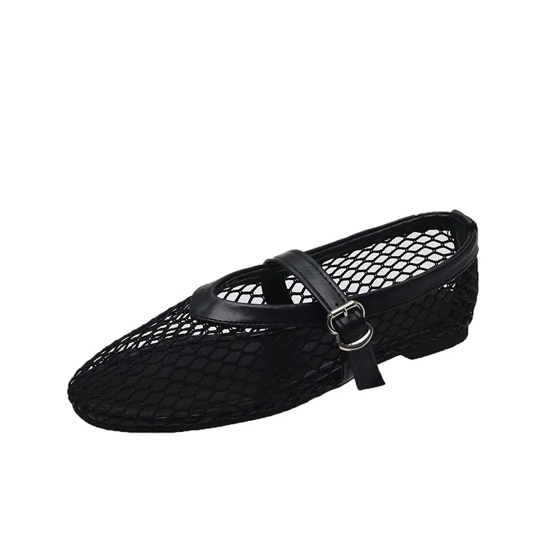 Mesh Design Flats for Women