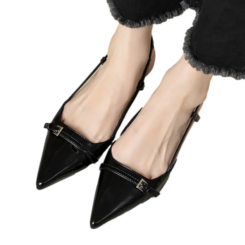 Elegant Pointed Toe Mid-Heels For Women-Various Colors