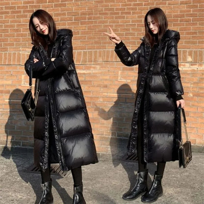 Women's Hooded Long Parka Jacket