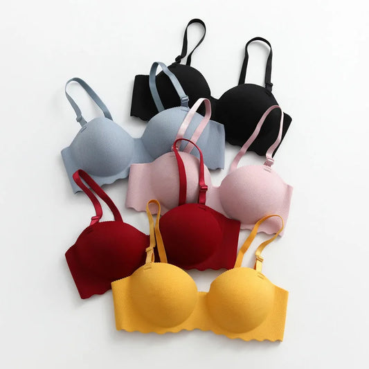 Seamless Push-Up Bra for Women with Convertible Straps - Various Colors