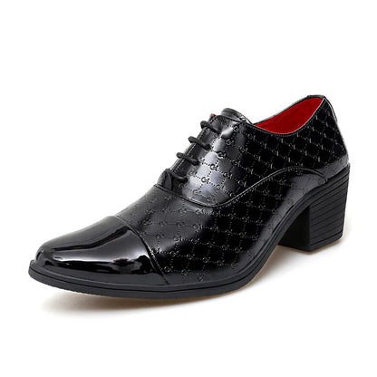 Men's High Heel Shoes With Height Enhancement