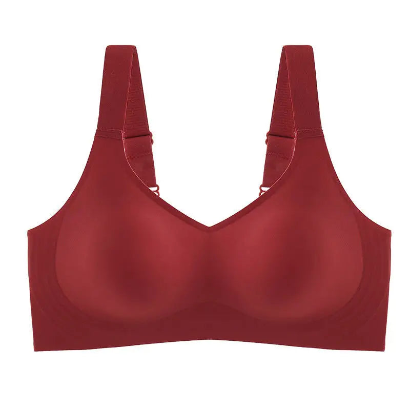 Comfort Padded Seamless Bra for Women - Soft Support with Wide Shoulder Straps