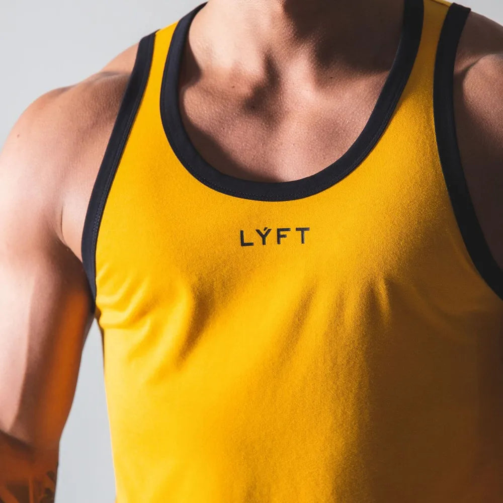 Men's Sleeveless Quick-Dry Stringer Tank Top - Various Colors