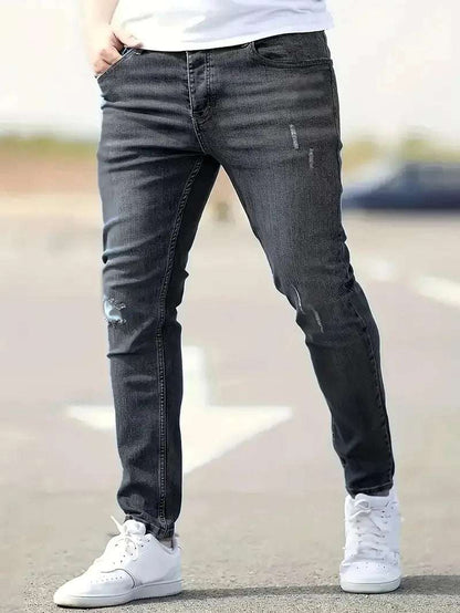 Men's Casual Stretch Skinny Straight Pencil Jeans