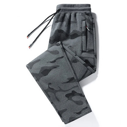 Men's Camouflage Slim Fit Joggers with Drawstring