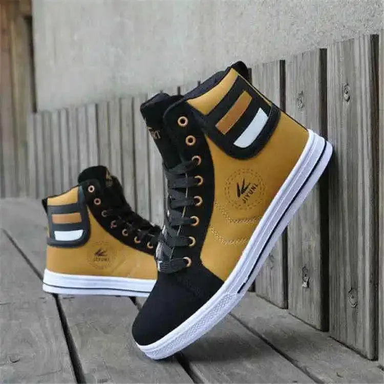 Wolf Who Men's High-Top Lace-Up Sneakers - Various Colors