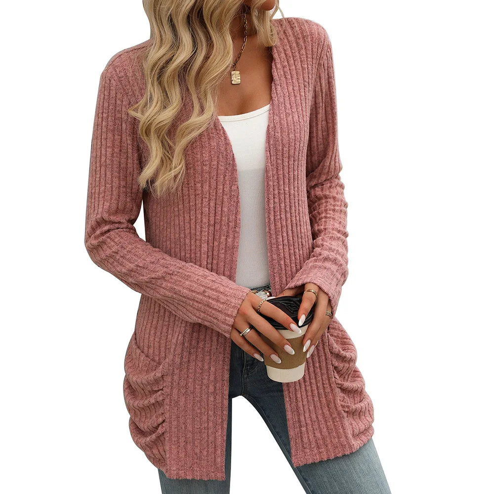 Women's Mid-Length Cardigan - Various Colors