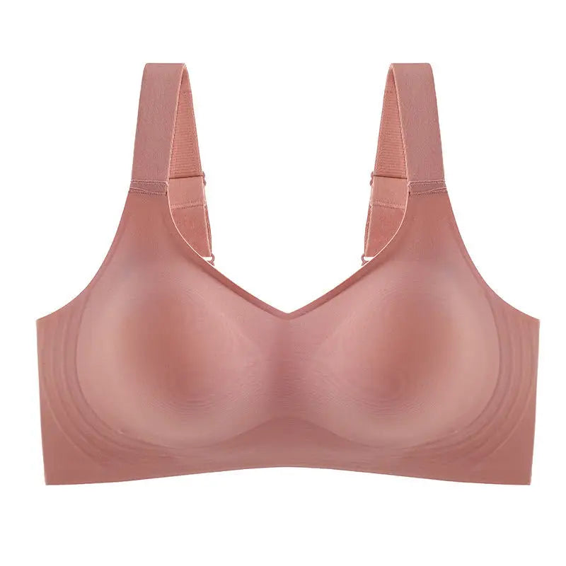 Comfort Padded Seamless Bra for Women - Soft Support with Wide Shoulder Straps