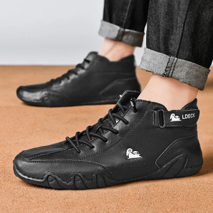 Men's Casual High-Top Waterproof Shoes