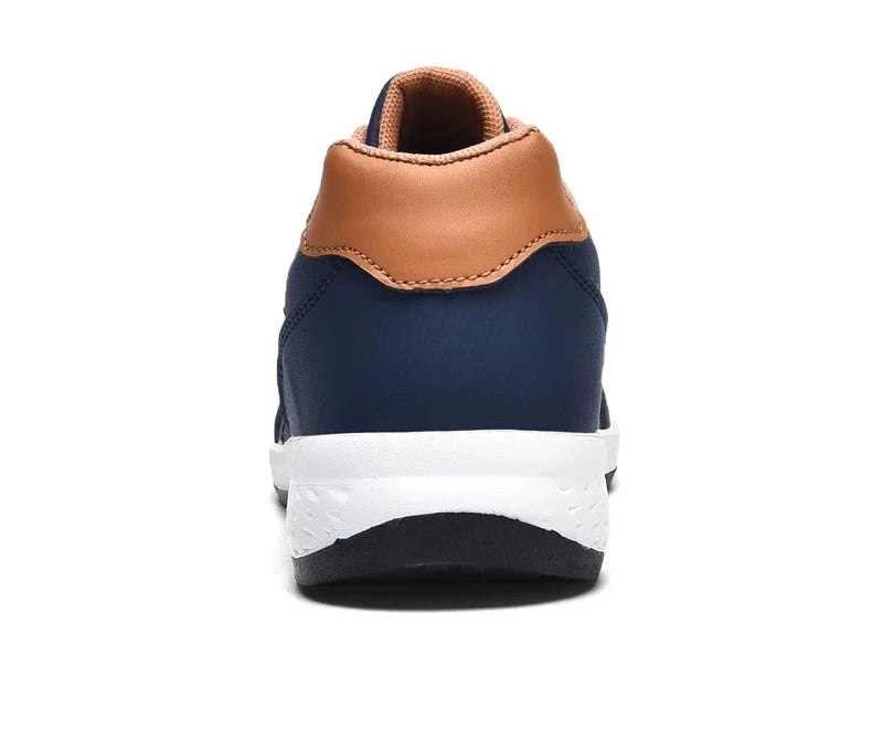 MenFaux Leather Sneakers - Non-Slip - Various Colors