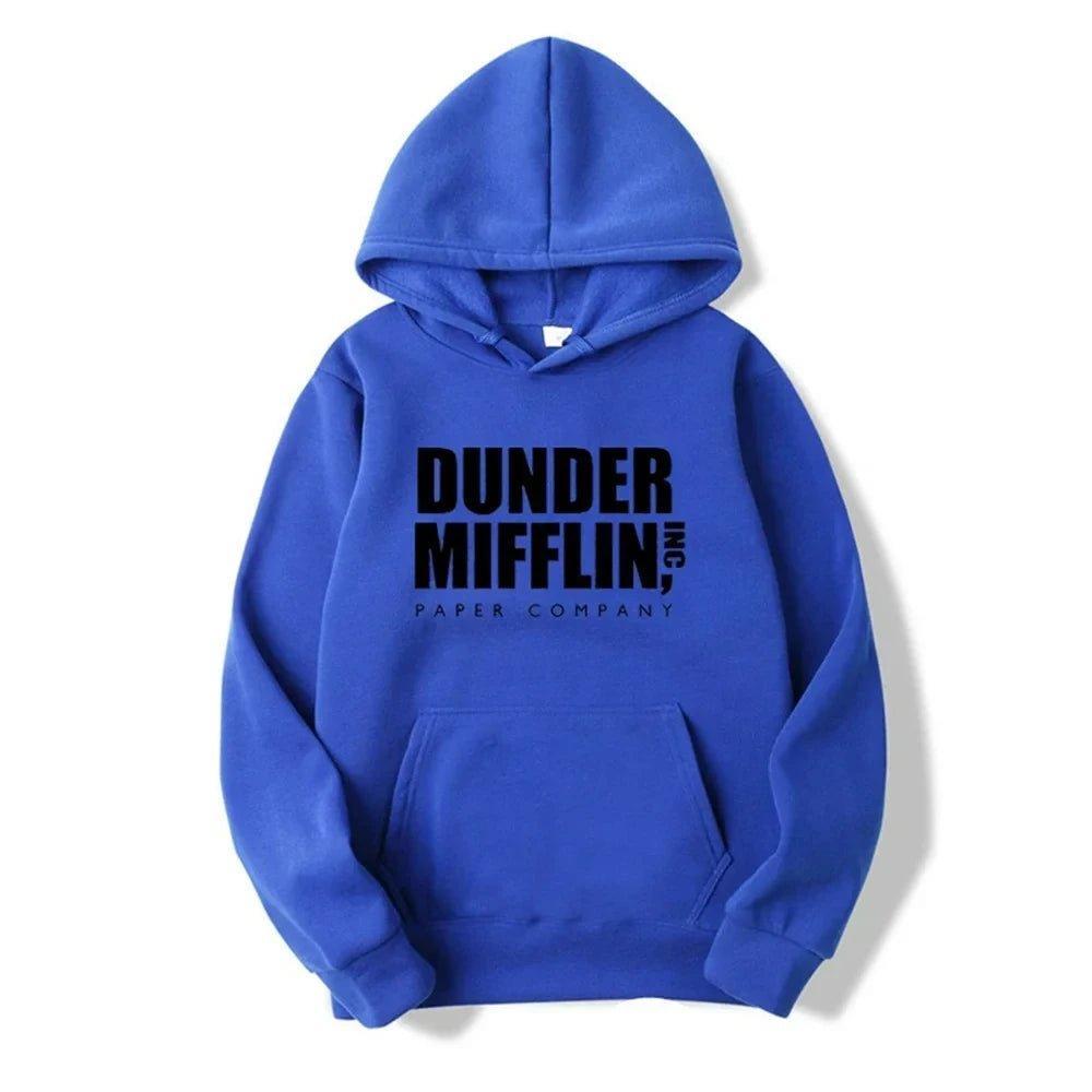 Dunder Mufflin Inc. Printed Unisex Hooded Sweatshirt - Various Colors