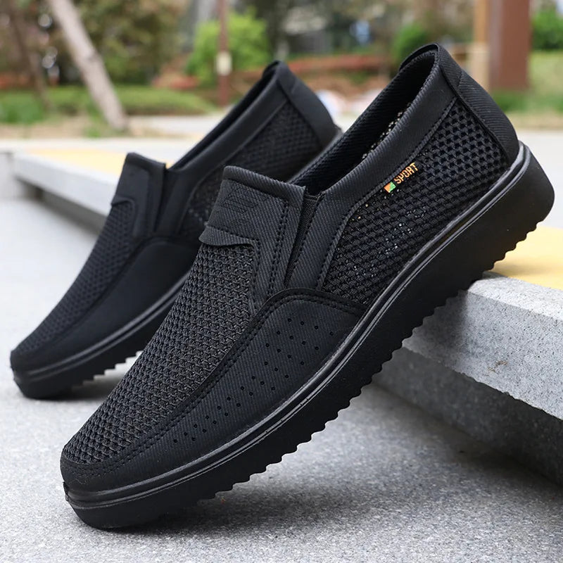 Lightweight Breathable Mesh Casual Shoes for Men - Non-Slip Design