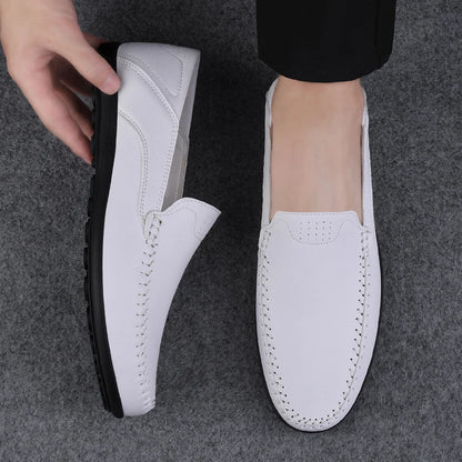 Men's Stylish Casual Faux Leather Shoes- Various Colors