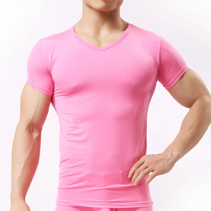 Men's Slim Fit Sheer T-Shirt- Lightweight - Various Colors