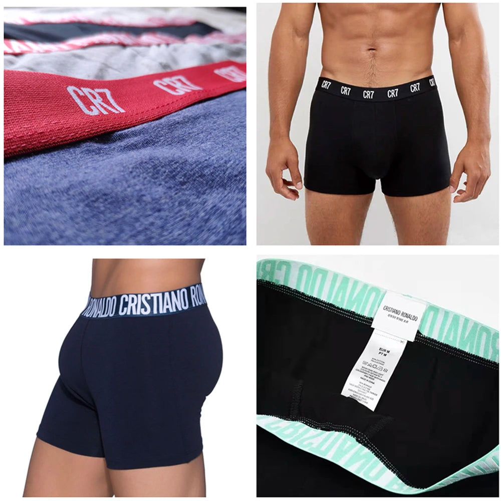 2-3Pack Men's Breathable Cotton Hipster Underwear