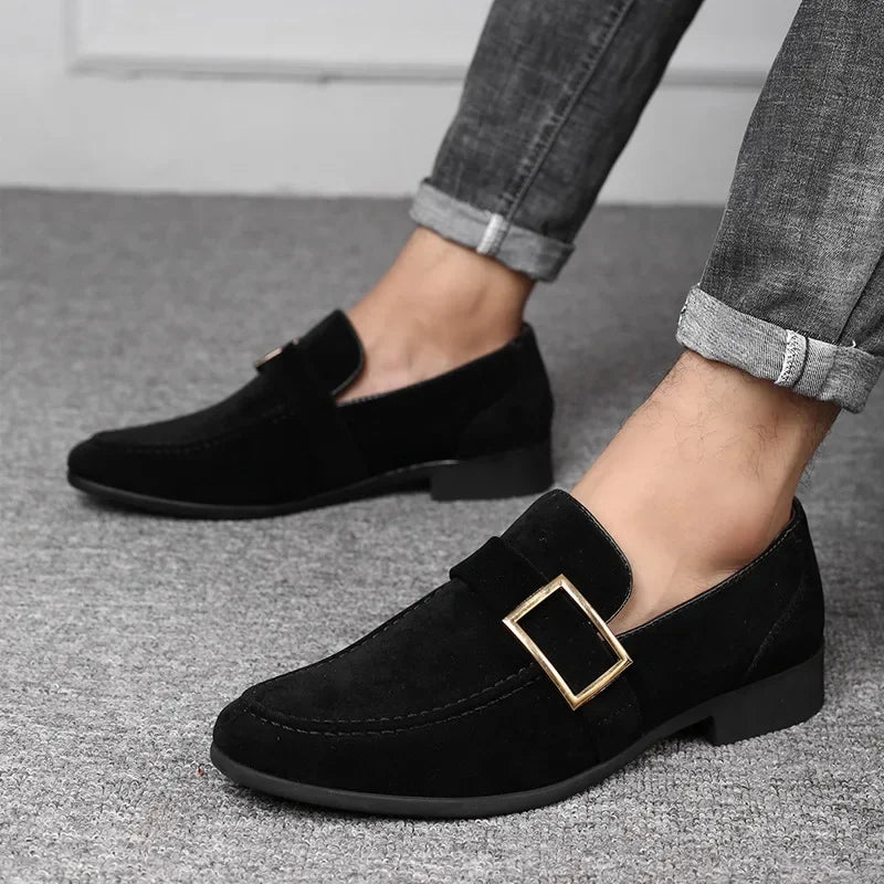 Men's Casual Faux Suede Slip On Shoes