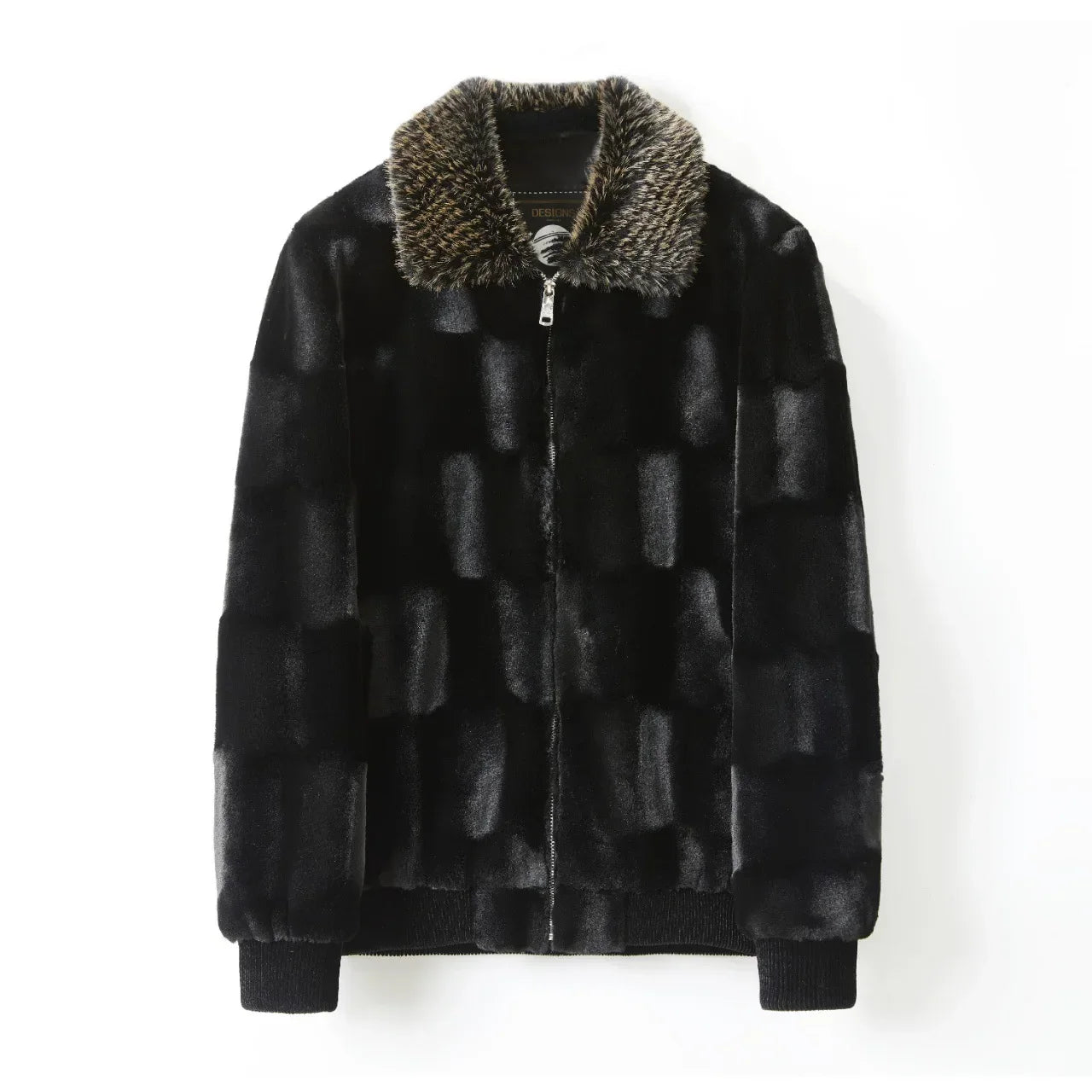 Men's Faux Fur Collar Jacket