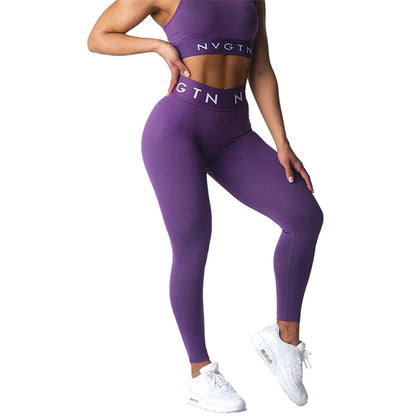 Women's Seamless Spandex Leggings - Breathable, Elastic Fitness Tights - Various Colos