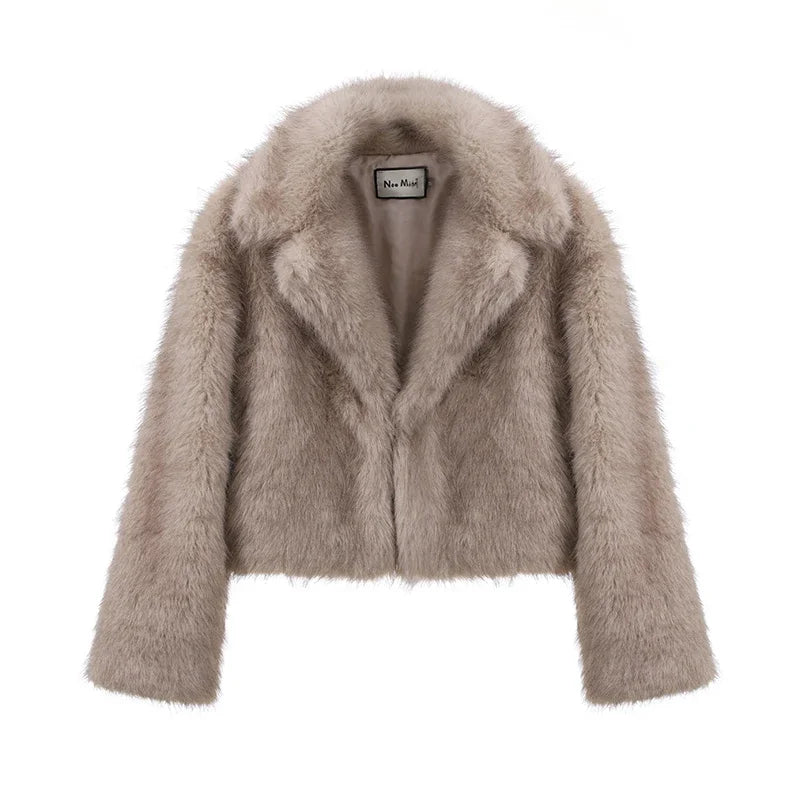 Women's Luxury Faux Fur Coat