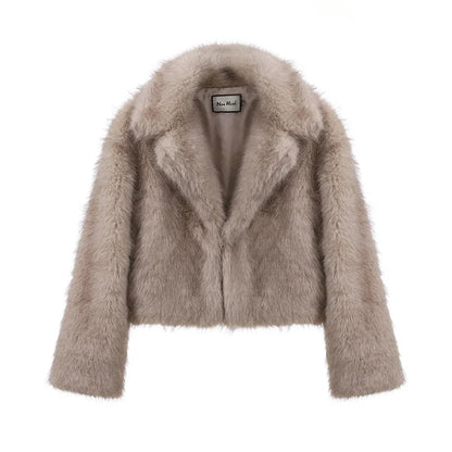 Women's Luxury Faux Fur Coat