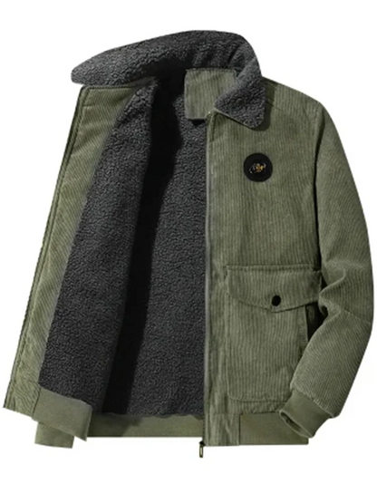 Men's  Corduroy Cotton-Padded Jacket - Various Colors