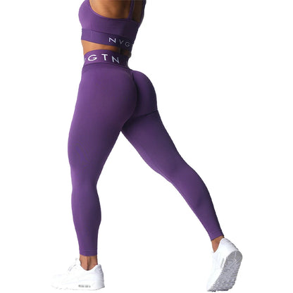 Women's Seamless Spandex Leggings - Breathable, Elastic Fitness Tights - Various Colos