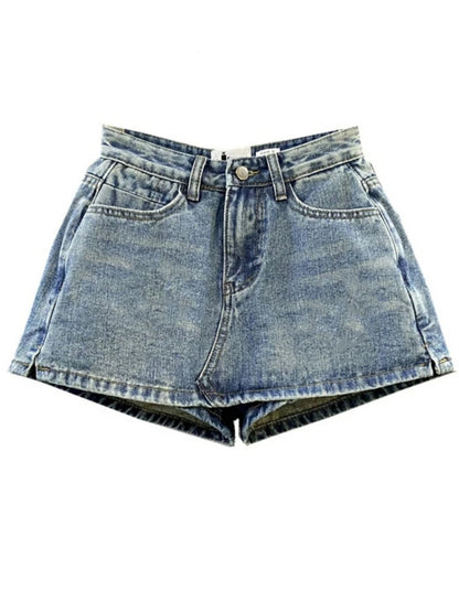 High-Waisted Women's Slim Fit Denim Mini Skirt