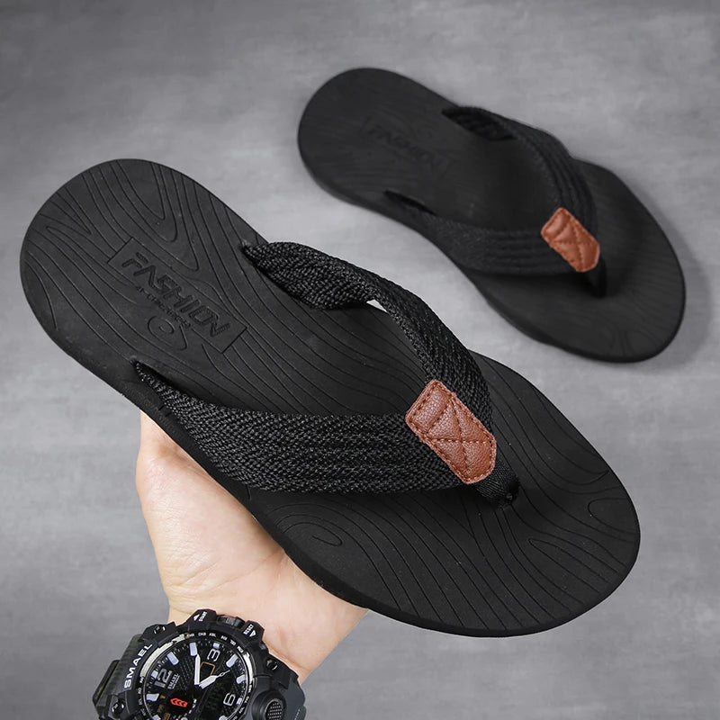 Men's Casual Thickened Breathable Outdoor Slippers