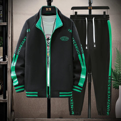 Men's Two-Piece Athletic Set: Jacket and Sweatpants