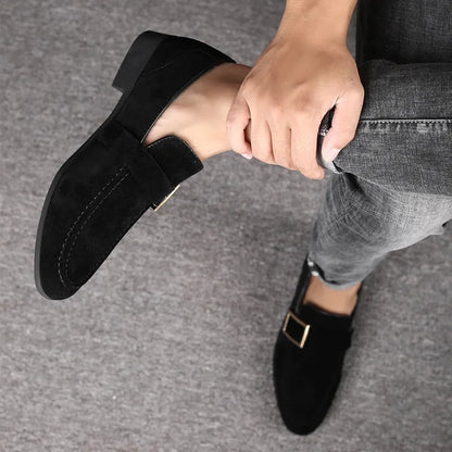 Men's Casual Faux Suede Slip On Shoes