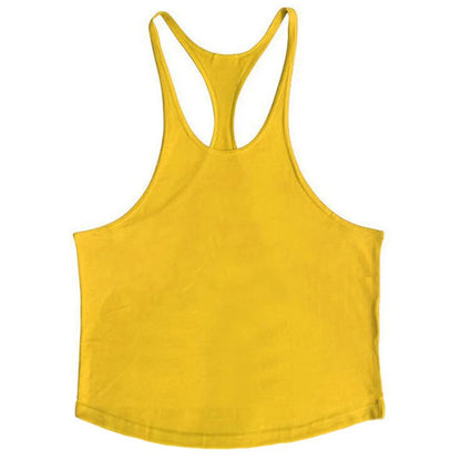 Men's Sleeveless Muscle Tank Top - Cotton Gym Vest