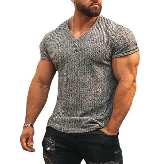 Men's Slim Fit V-Neck T-Shirt