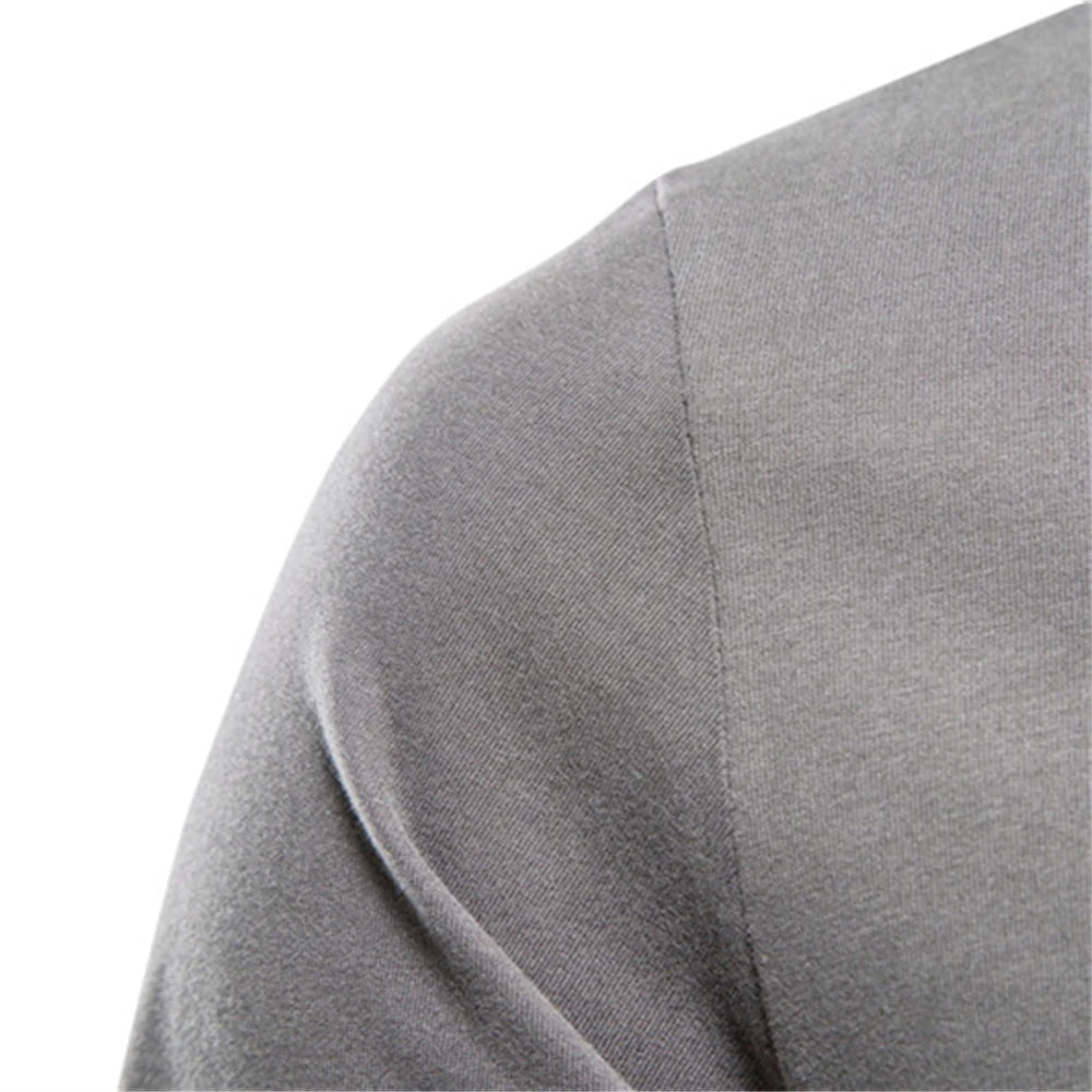 100% Cotton Long Sleeve Sweater for Men - High-Quality Casual Wear