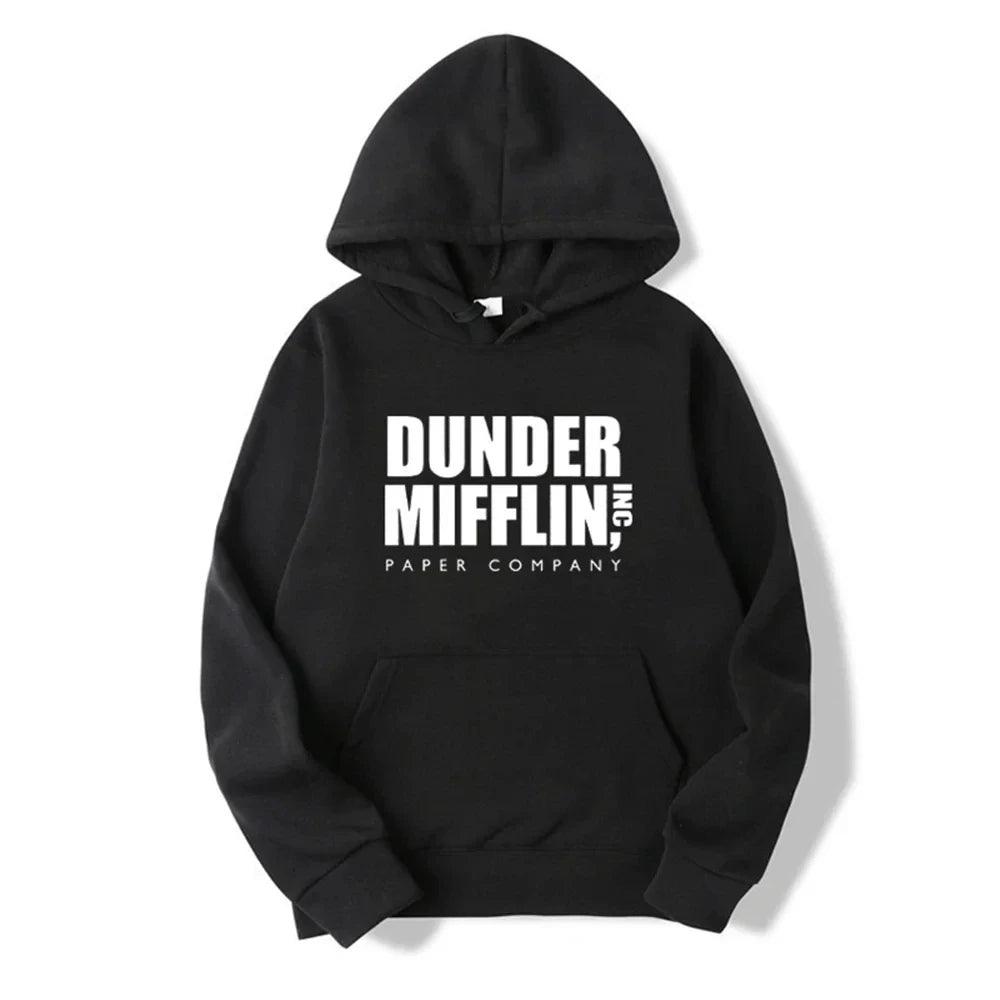 Dunder Mufflin Inc. Printed Unisex Hooded Sweatshirt - Various Colors