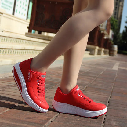 Womens Casual Platform Sneakers - Various Colors