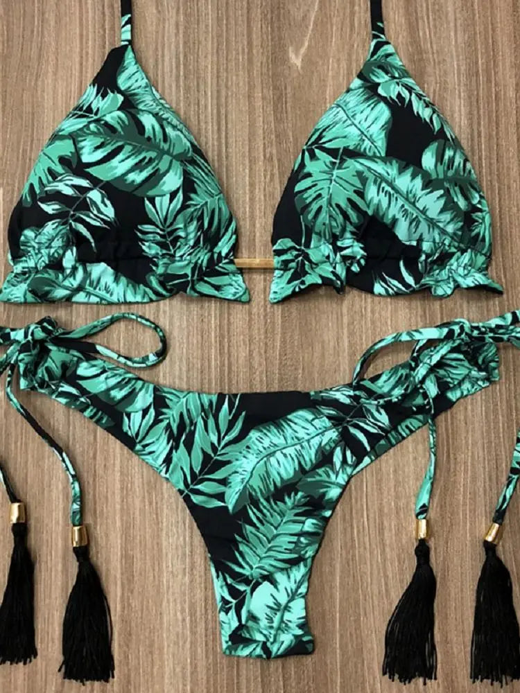 Women's Two-Piece Bikini Set - Various Colors And Designs